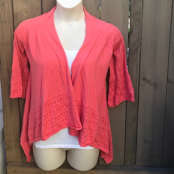 Size S Natural Harmony peach cardigan sweater - Picture 1 of 4